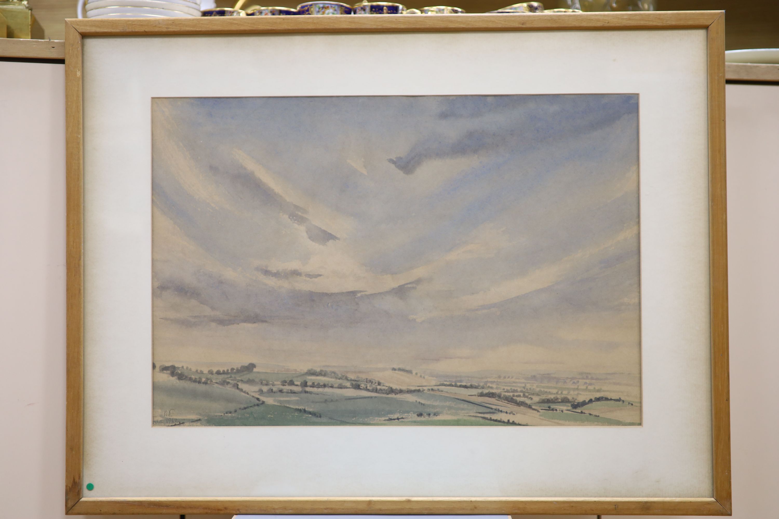 A. Elliott, two watercolours, Near Roystol, signed and dated 1962, 36 x 53cm